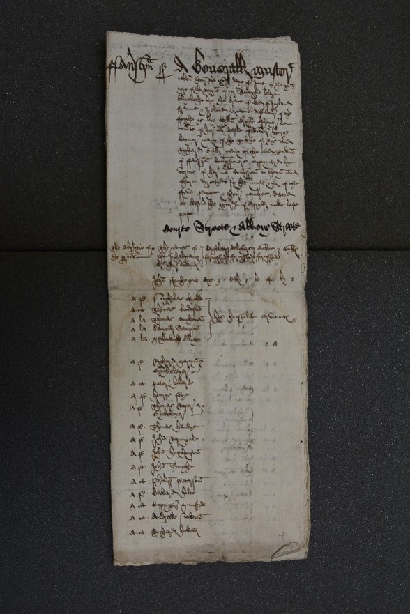 A muster of the Faversham militia, 1573 (Kent History and Library Centre, FA CPM 3)